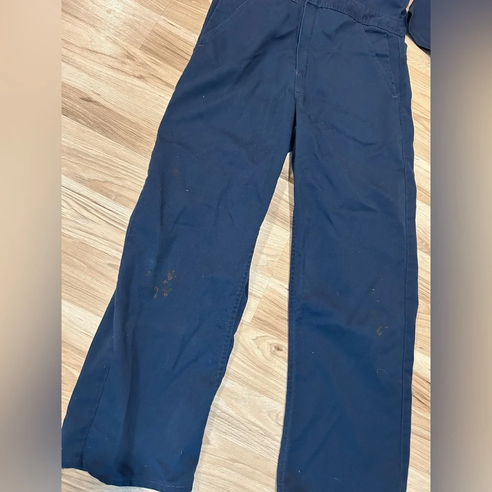 Men's Classic Navy Work Coverall - Picture 6 of 10